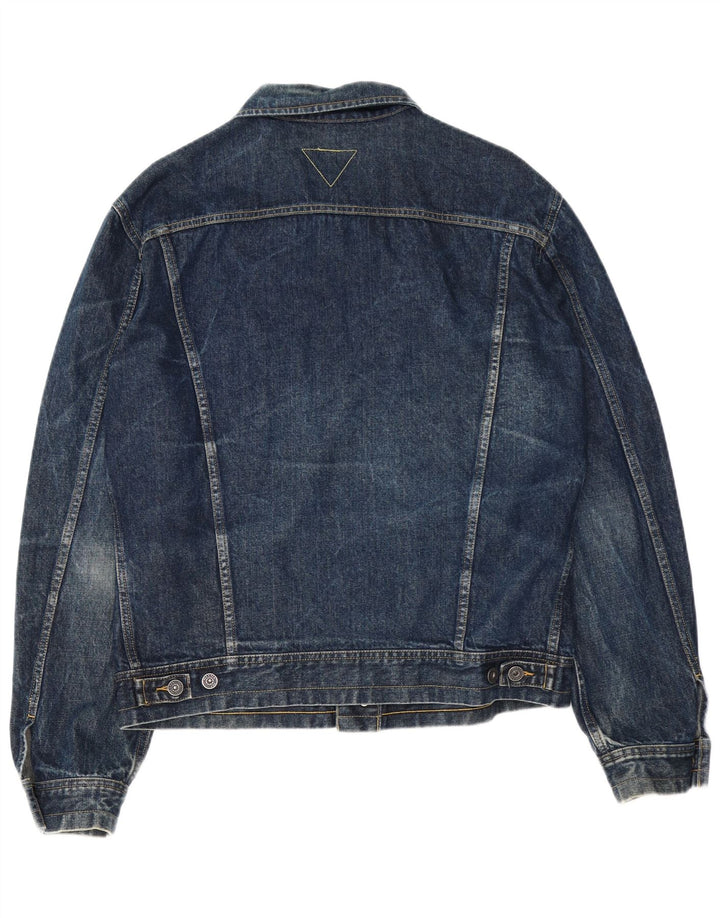 Meltin' Pot Herren Jeansjacke UK 44 2XL Blaue Baumwolle