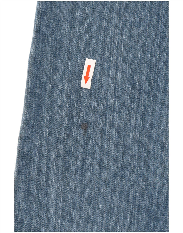 Oasis Damen-Jeans mit weitem Bein, W30 L32, blaue Baumwolle