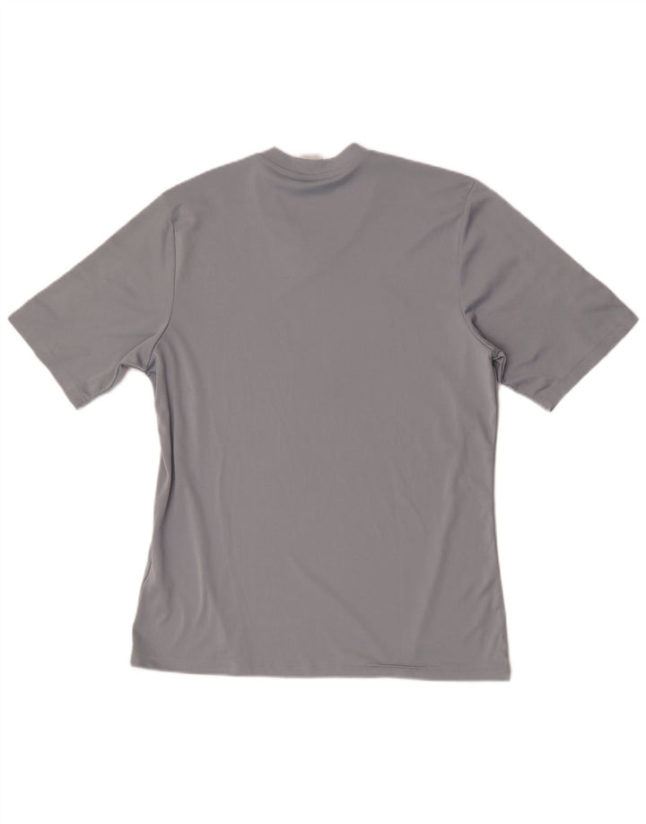 Adidas Herren T-Shirt Top Large Grau Polyester