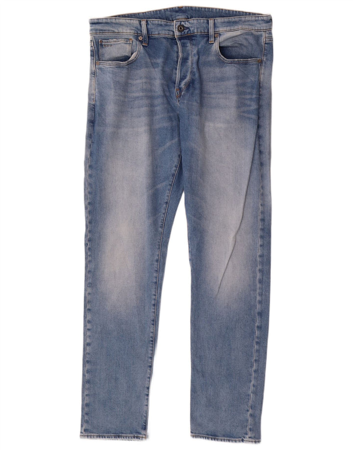 G-Star Herren Slim Jeans W36 L34 Blaue Baumwolle