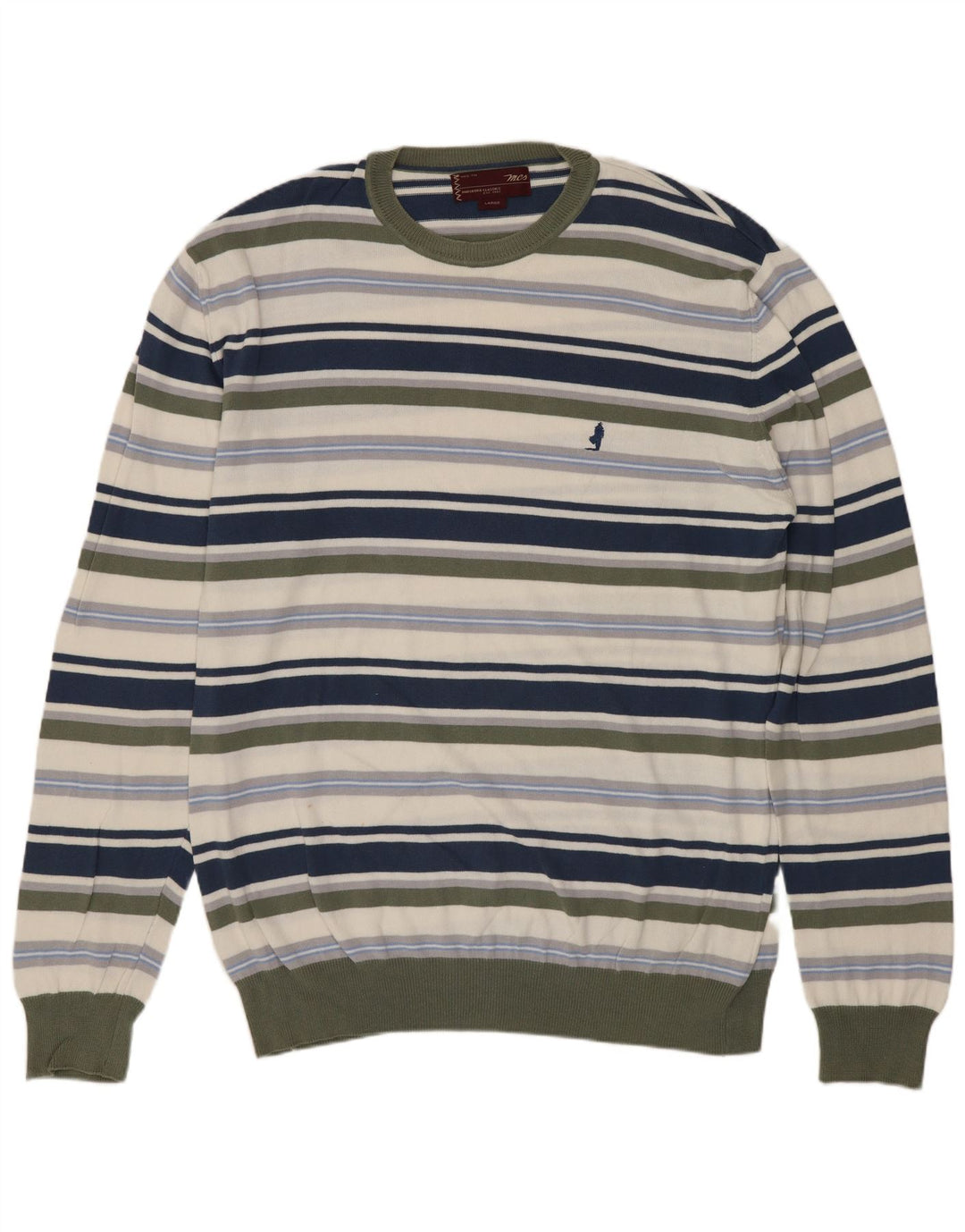 MARLBORO CLASSICS Herren-Pullover mit Rundhalsausschnitt, groß, mehrfarbig