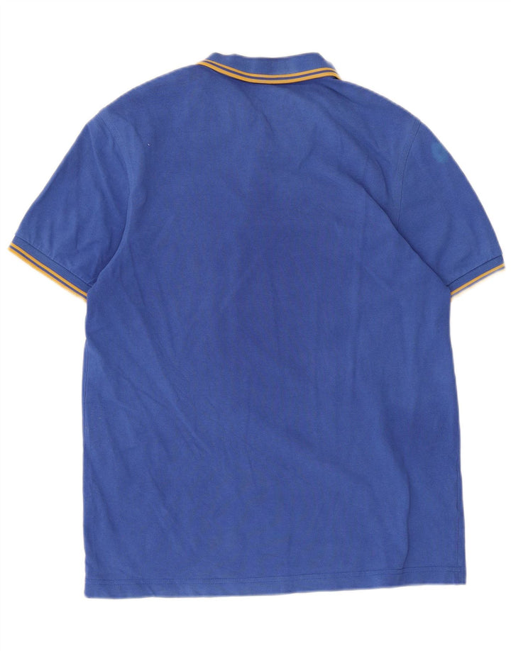 Fred Perry Herren-Poloshirt aus mittelblauer Baumwolle