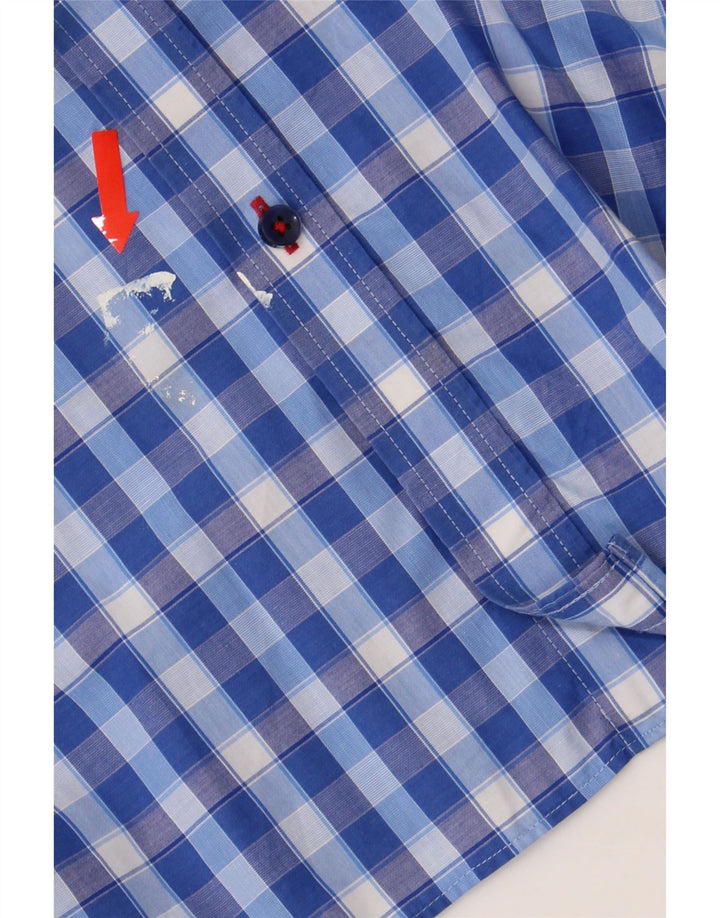 TOMMY HILFIGER Mens Slim Fit Shirt Size 16 1/2 Large Blue Gingham Vintage Tommy Hilfiger and Second-Hand Tommy Hilfiger from Messina Hembry 