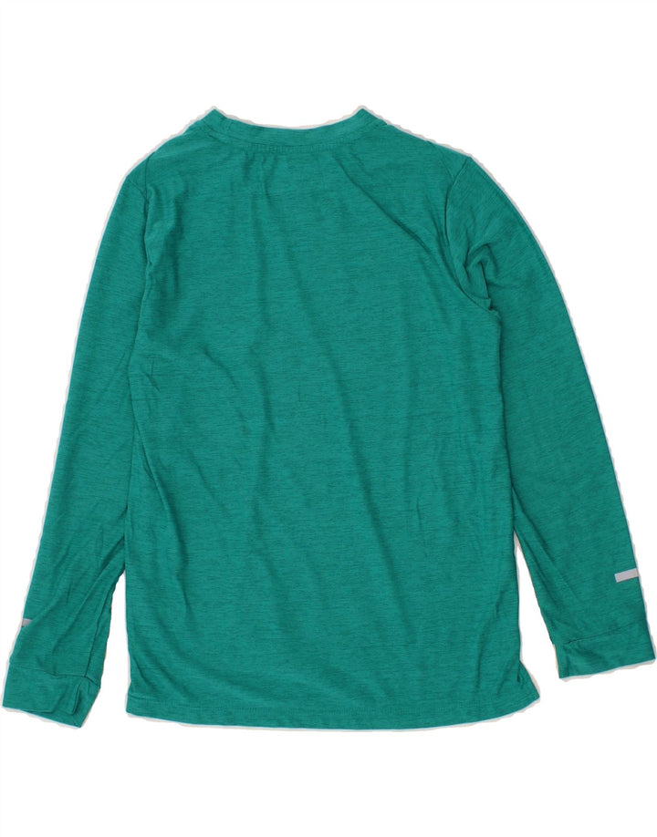 RUSSELL ATHLETIC Boys Top Long Sleeve 7-8 Years Medium  Turquoise Flecked Vintage Russell Athletic and Second-Hand Russell Athletic from Messina Hembry 