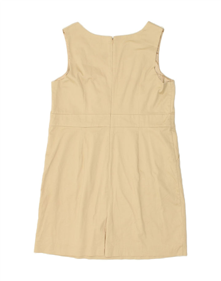 MOSSIMO Womens Sleeveless Shift Dress UK 18 XL Beige Cotton Vintage Mossimo and Second-Hand Mossimo from Messina Hembry 