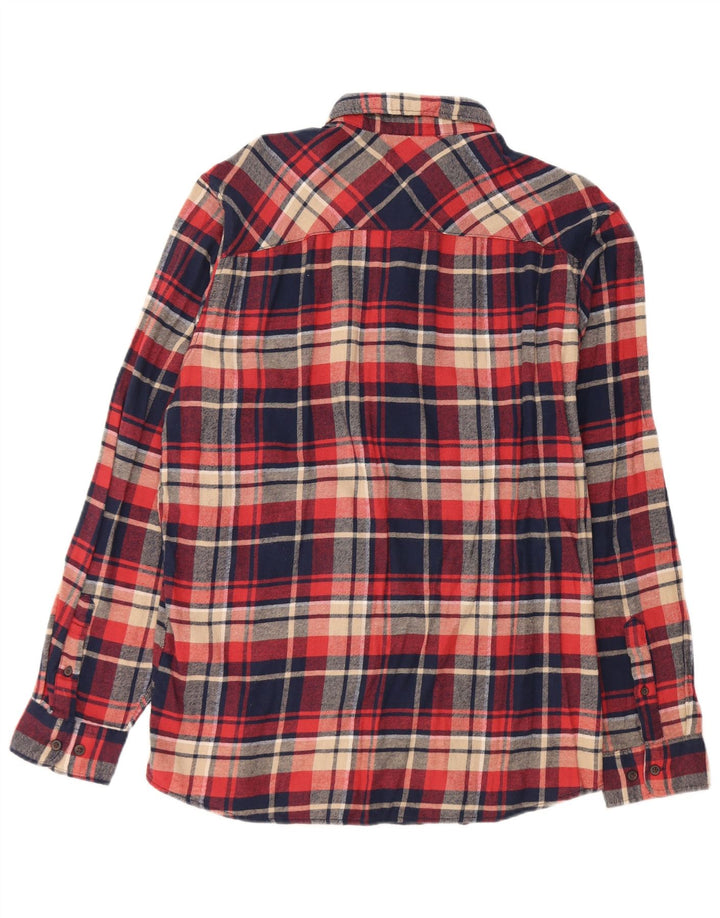 Jack & Jones Herren-Flanellhemd XL, marineblau, kariert, Baumwolle