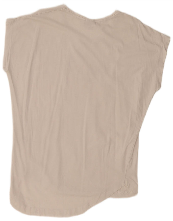 Ellesse Womens Graphic T-Shirt Top UK 18 XL Off White