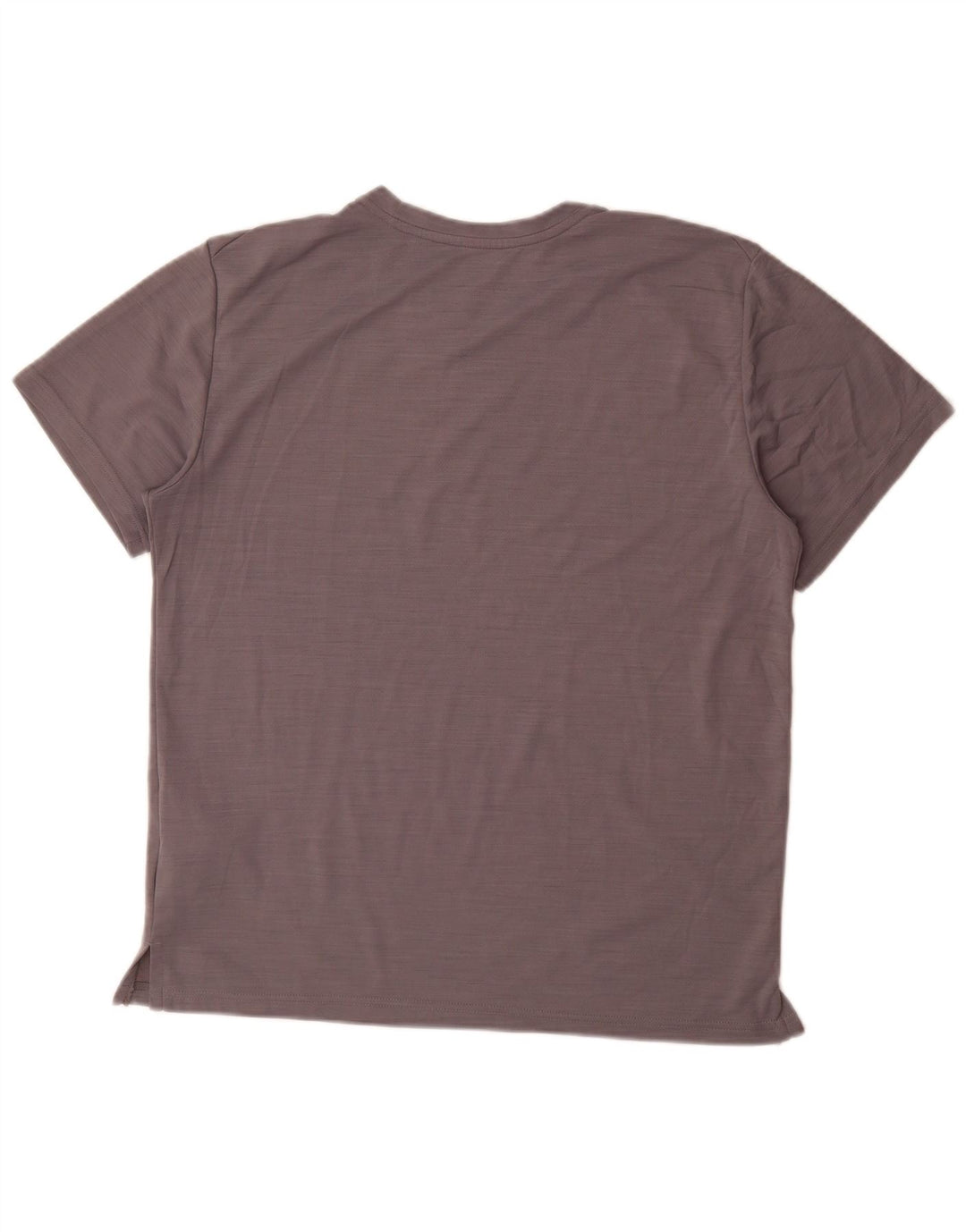 Nike Herren Dri Fit T-Shirt-Oberteil aus mittelgrau meliertem Polyester