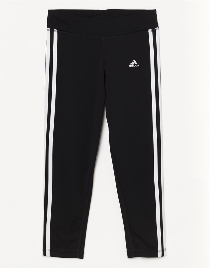 Adidas Damen Leggings UK 0/2 2XS Schwarz Polyester