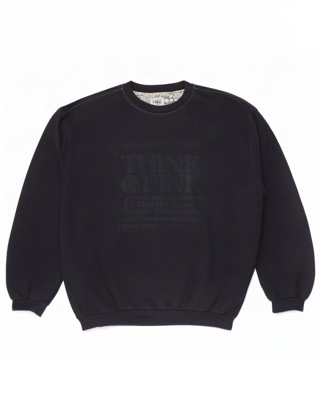 Think Pink Herren-Sweatshirt mit Grafik, 2XL, Marineblau