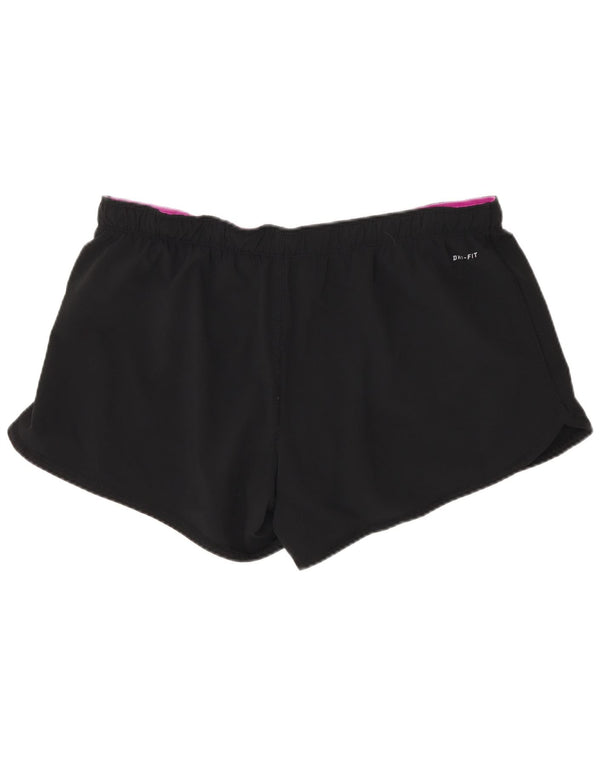 Nike Damen Dri Fit Sport Shorts UK 18 XL Schwarz Polyester