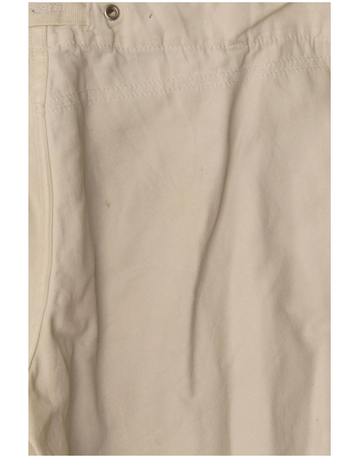Diesel Damen Chinoshorts W26 Small Weiße Baumwolle