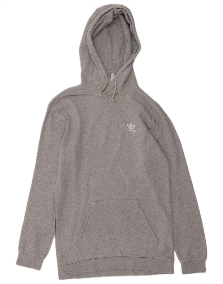 ADIDAS Herren Kapuzenpullover, klein, grau gefleckte Baumwolle