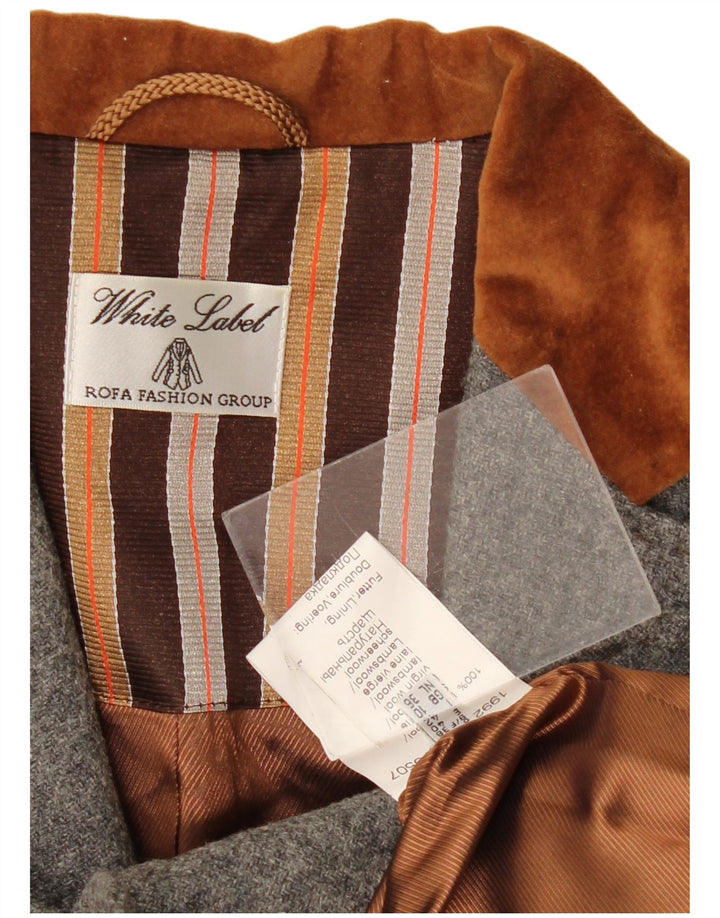 White Label Damen-Blazer mit 2 Knöpfen, Gr. 10, Größe S, Grau, Farbblock