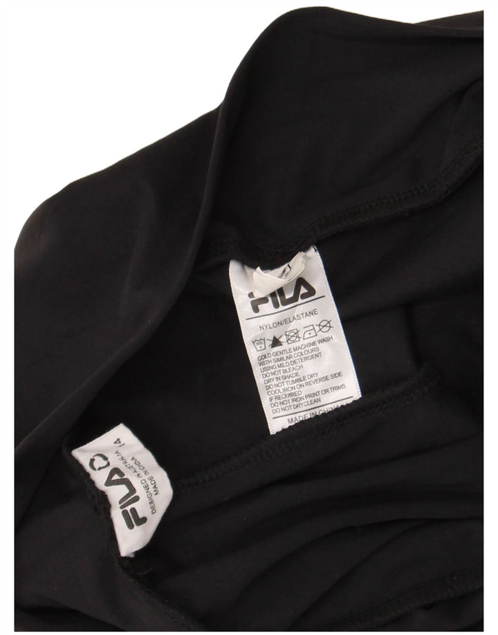 Fila Damen Sportshorts UK 14 Large Schwarz Nylon