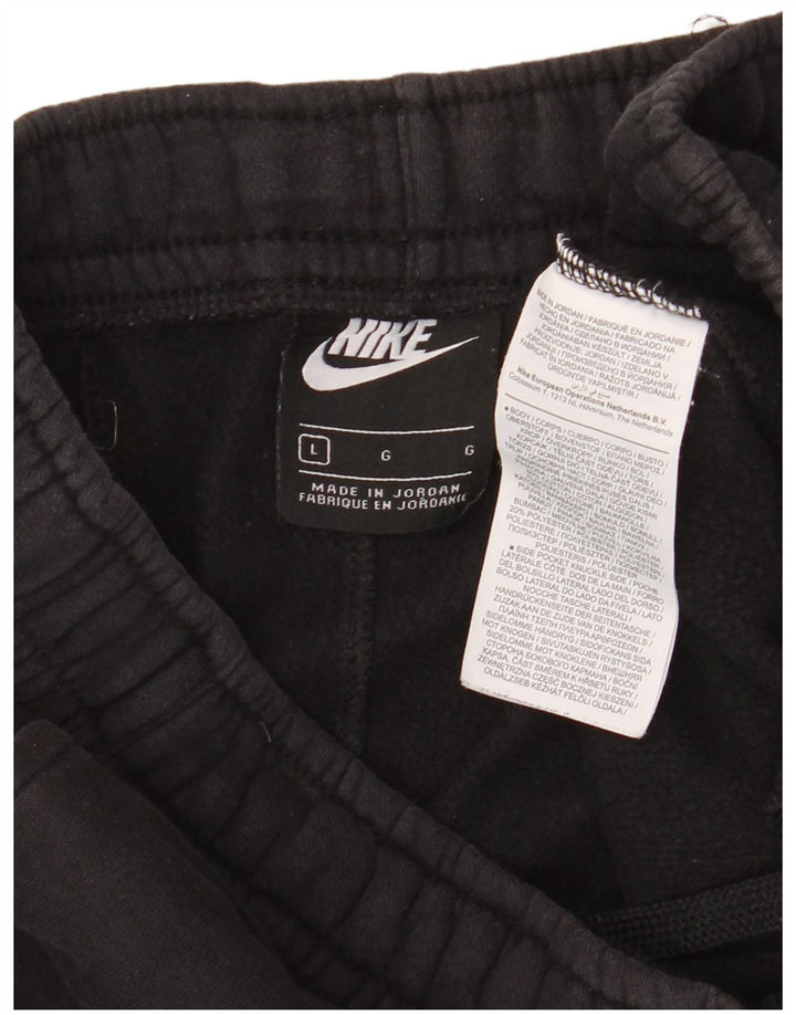 Nike Herren-Trainingshose, Jogginghose, Größe L, Schwarz, Baumwolle