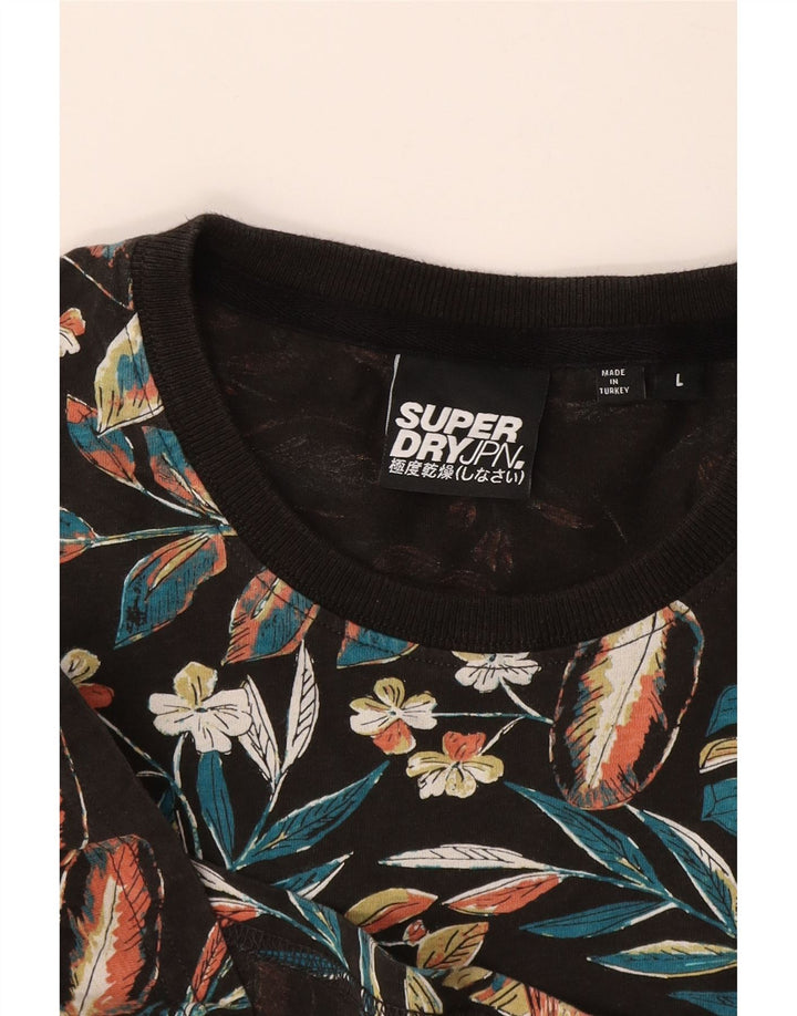 Superdry Herren T-Shirt mit Grafik, groß, mehrfarbig, Blumenmuster