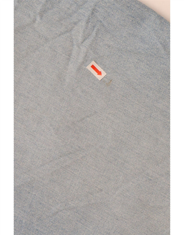 TOMMY HILFIGER Damen Jeansrock mit hoher Taille US 10 Large W30 Blaue Baumwolle