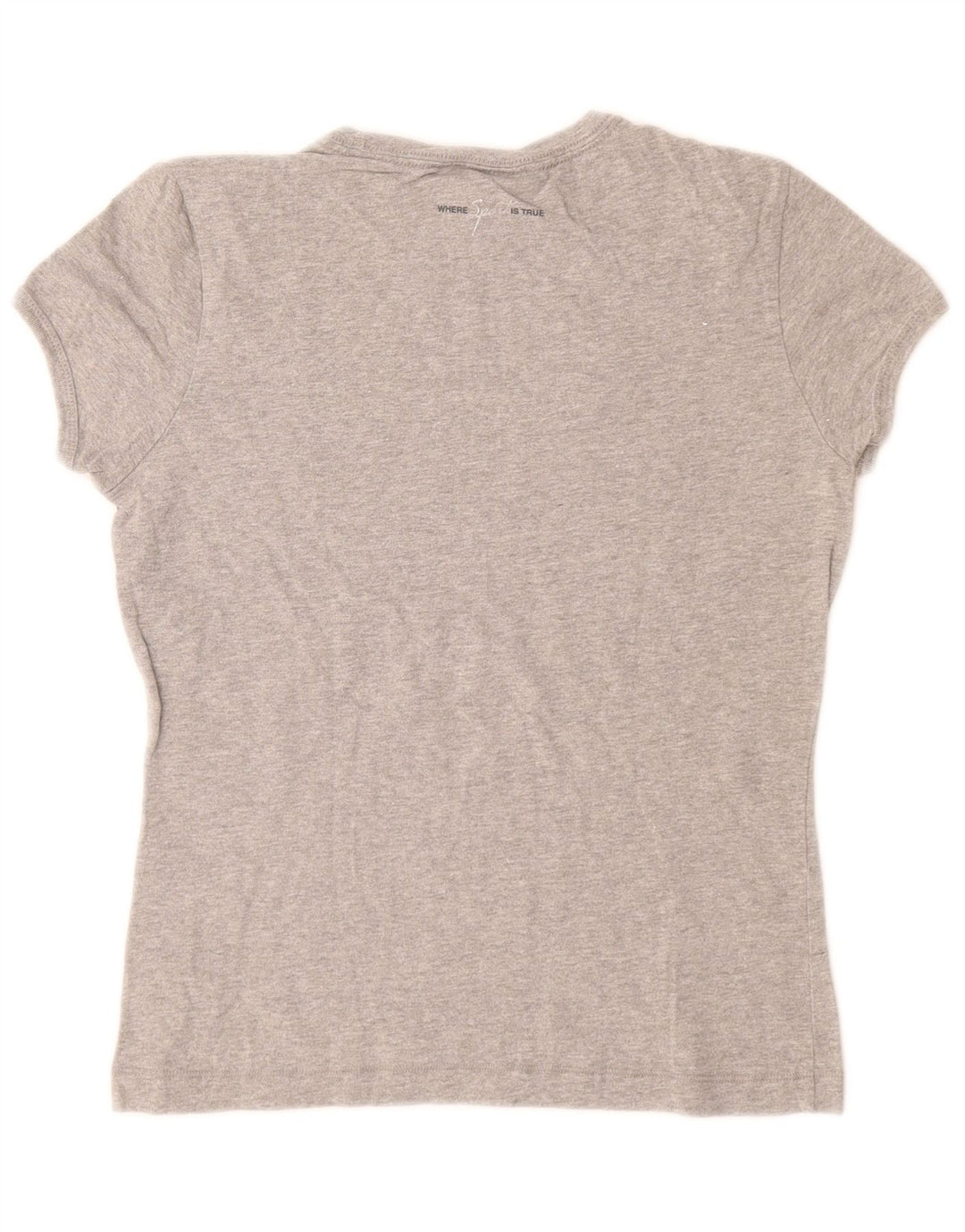 CHAMPION Damen Heritage Classics Graphic T-Shirt Top UK 12 Mittelgrau