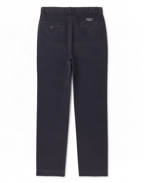 Polo Ralph Lauren Gerade Herren-Chinohose W32 L32 Marineblaue Baumwolle