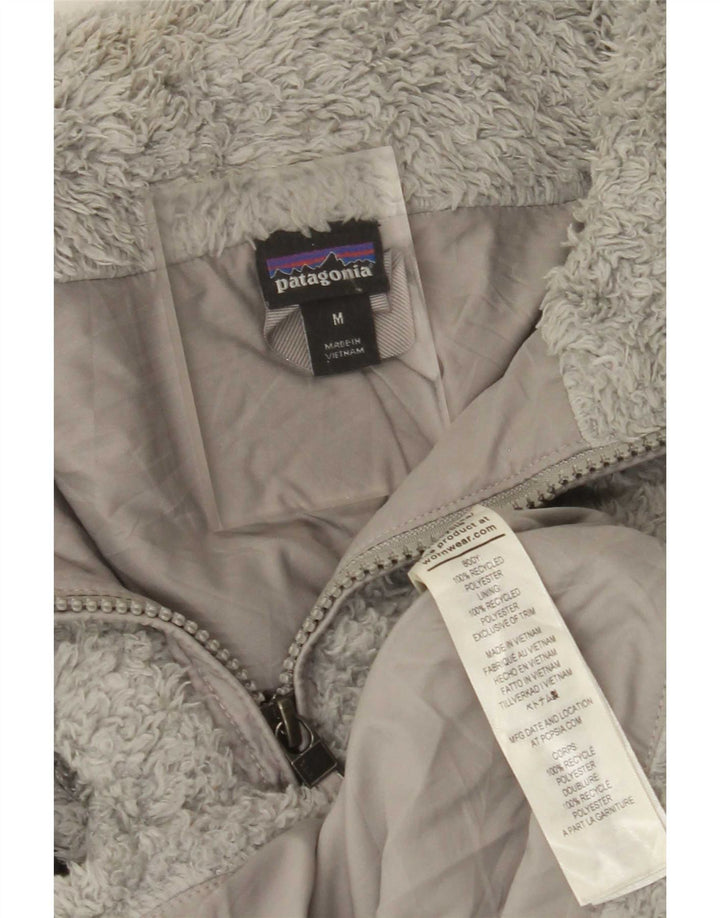 Patagonia Damen Fleecejacke UK 14 Mittelgraues Polyester