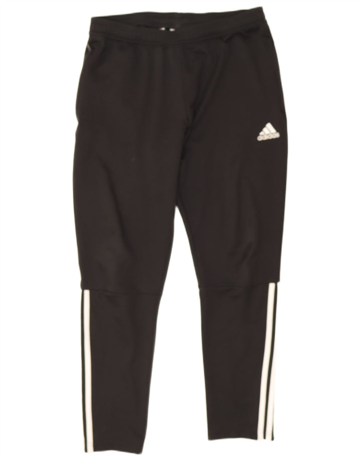 Adidas Herren-Trainingshose, groß, aus schwarzem Polyester
