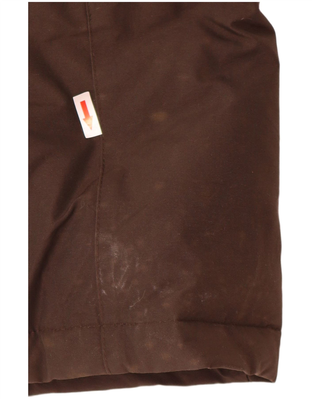Woolrich Wattierter Damenmantel mit Kapuze, UK 16, Größe L, Braun, Baumwolle