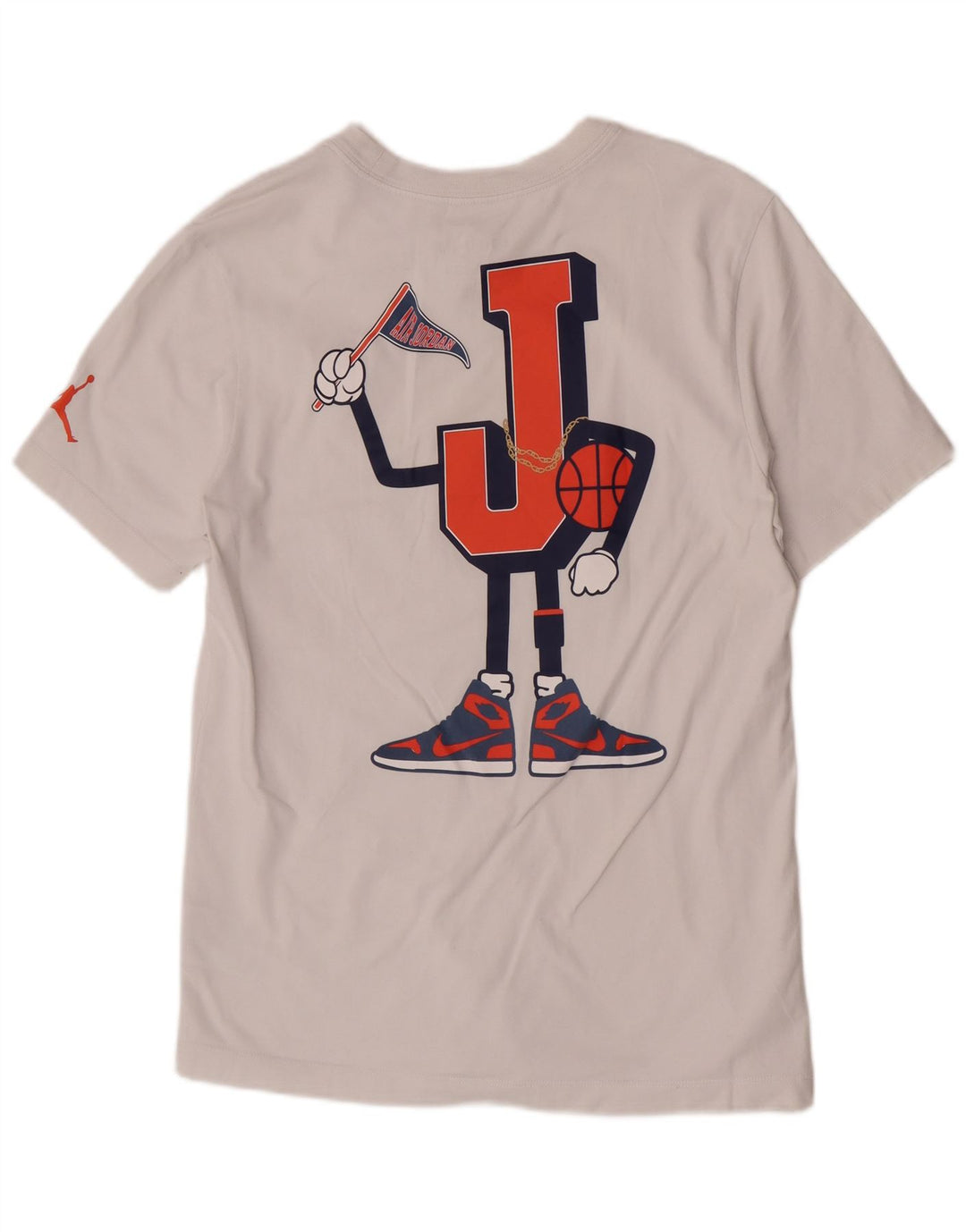 Jordan Herren-T-Shirt mit Standard-Passform, mittelweiß, Baumwolle