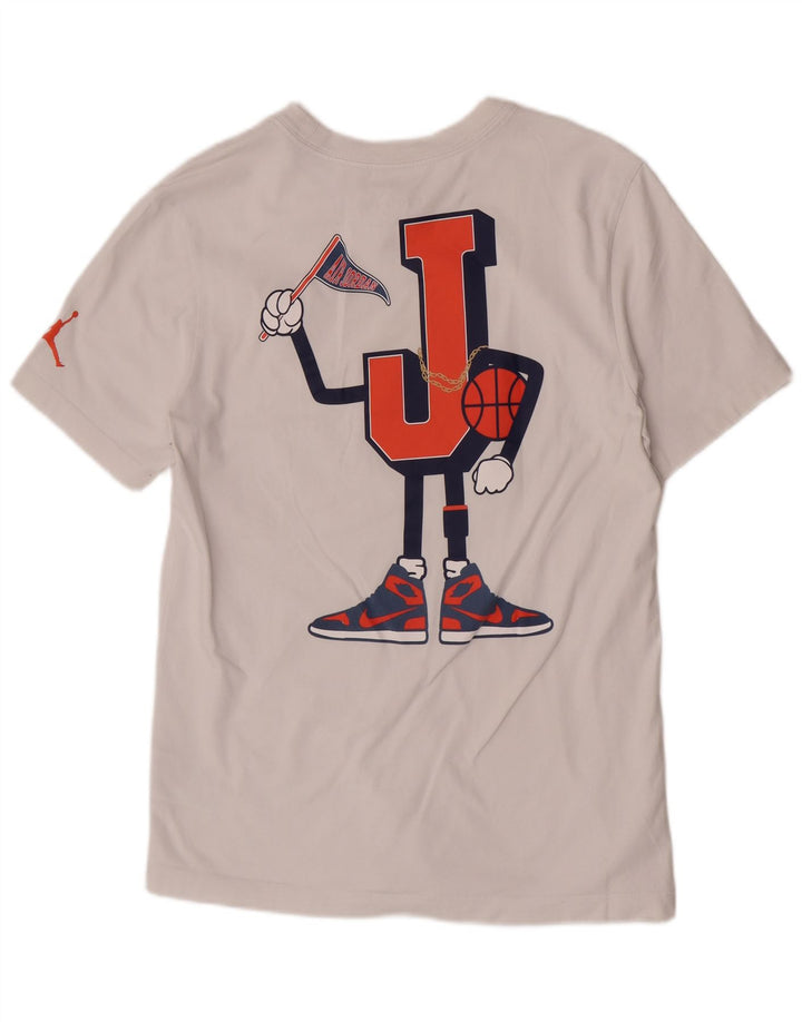 Jordan Herren-T-Shirt mit Standard-Passform, mittelweiß, Baumwolle