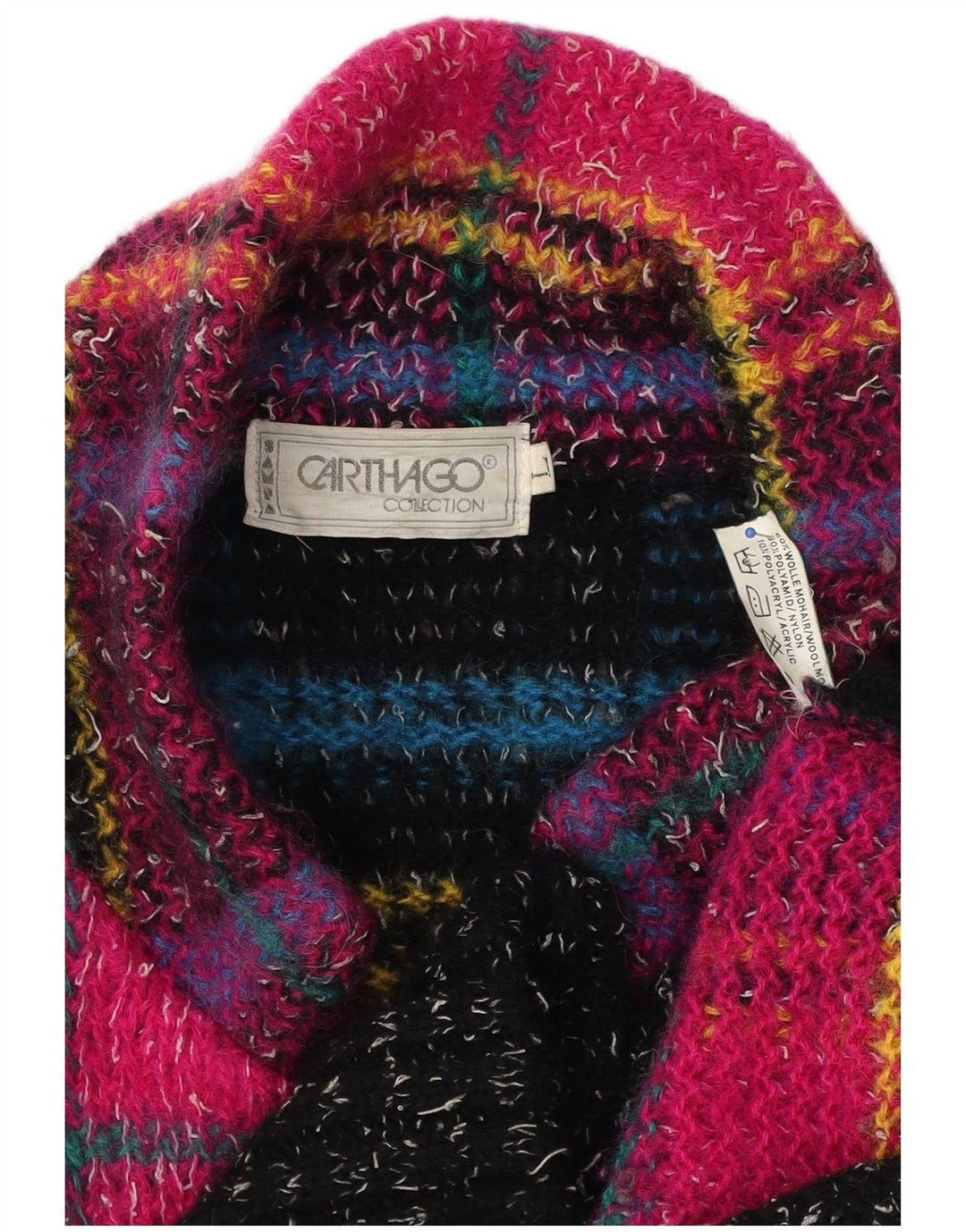Carthago Damen Longline-Cardigan-Pullover UK 16 Large Mehrfarbig kariert