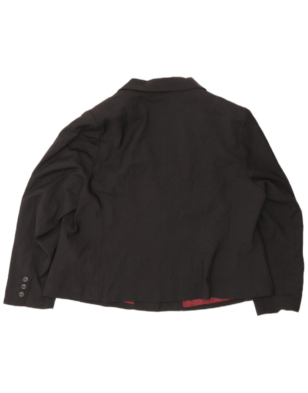 Marks & Spencer Damen Autograph Blazer Jacke UK 20 2XL Schwarz Nadelstreifen