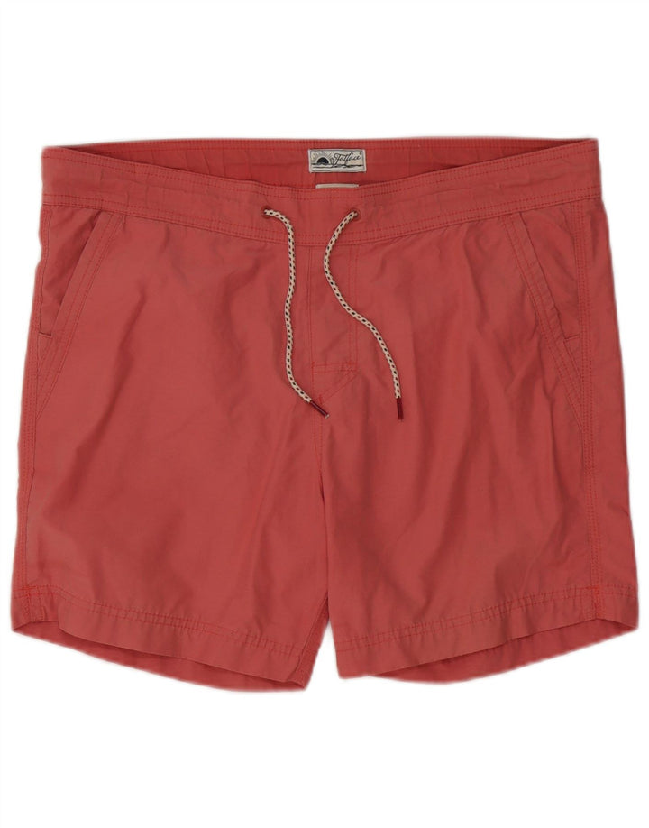 Fat Face Herren-Badeshorts, Größe S, Rot, Polyester