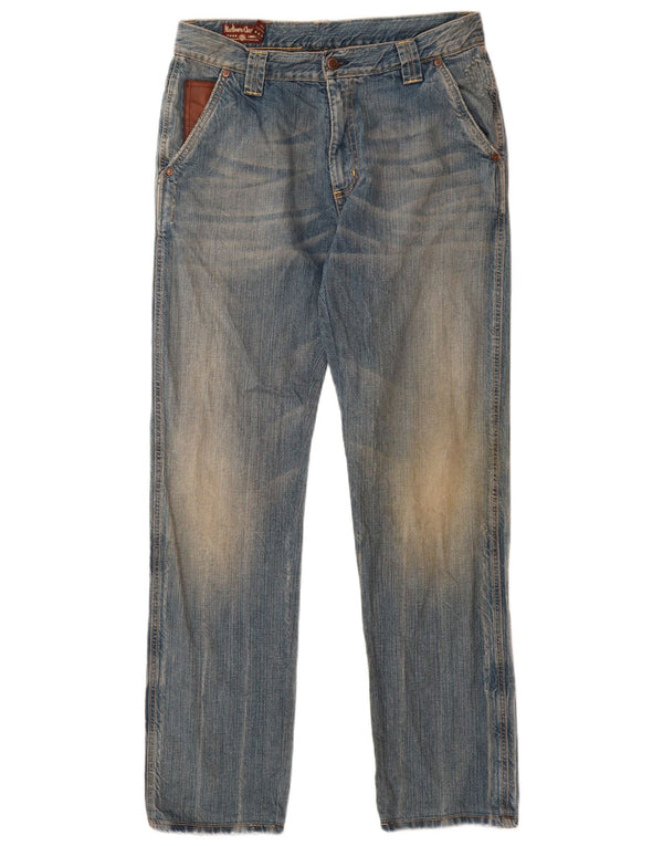 Marlboro Classics Herren Straight Jeans W34 L32 Blaue Baumwolle
