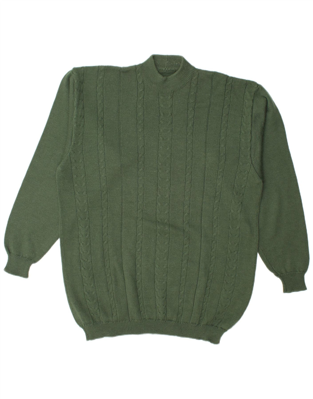 Vintage Herren Rollkragenpullover Pullover Groß Grün