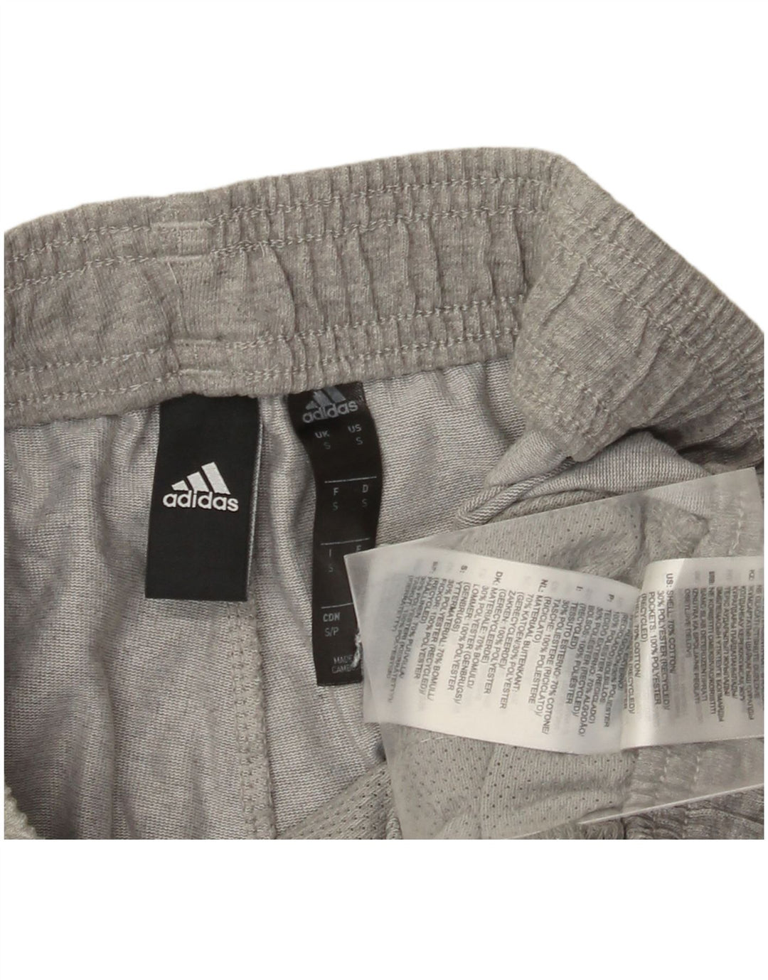 Adidas Herren-Trainingshose, Jogginghose, Größe S, Grau, Baumwolle