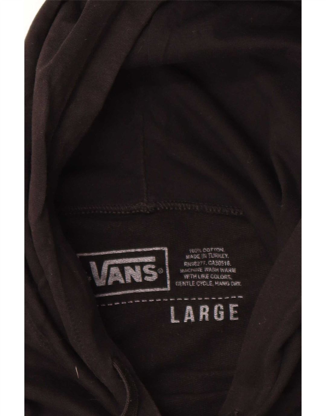 Vans Herren-Kapuzenpullover mit Grafik, groß, aus schwarzer Baumwolle