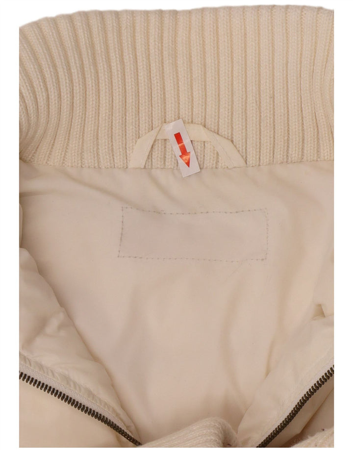 Phard Damen-Jacke mit Kapuze, gepolstert, UK 14, mittelweißes Nylon