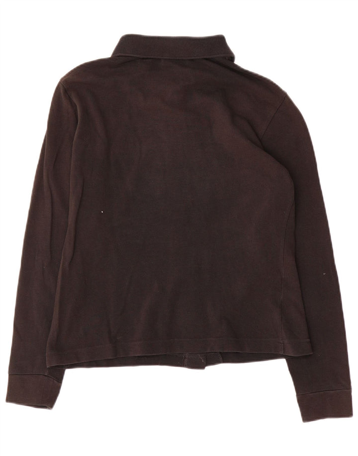 Lacoste Damen-Hemdbluse, Größe 38, mittlere schwarze Baumwolle