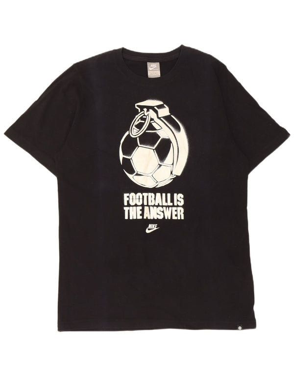 Nike Herren-T-Shirt mit Grafik, groß, aus schwarzer Baumwolle