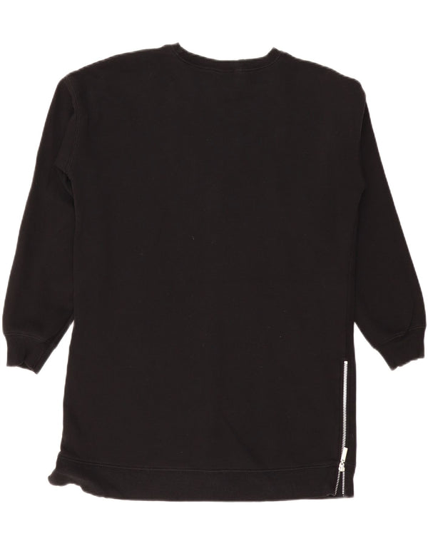 MINT VELVET Langer, übergroßer Damen-Sweatshirt-Pullover, Gr. 10, Größe S, Schwarz