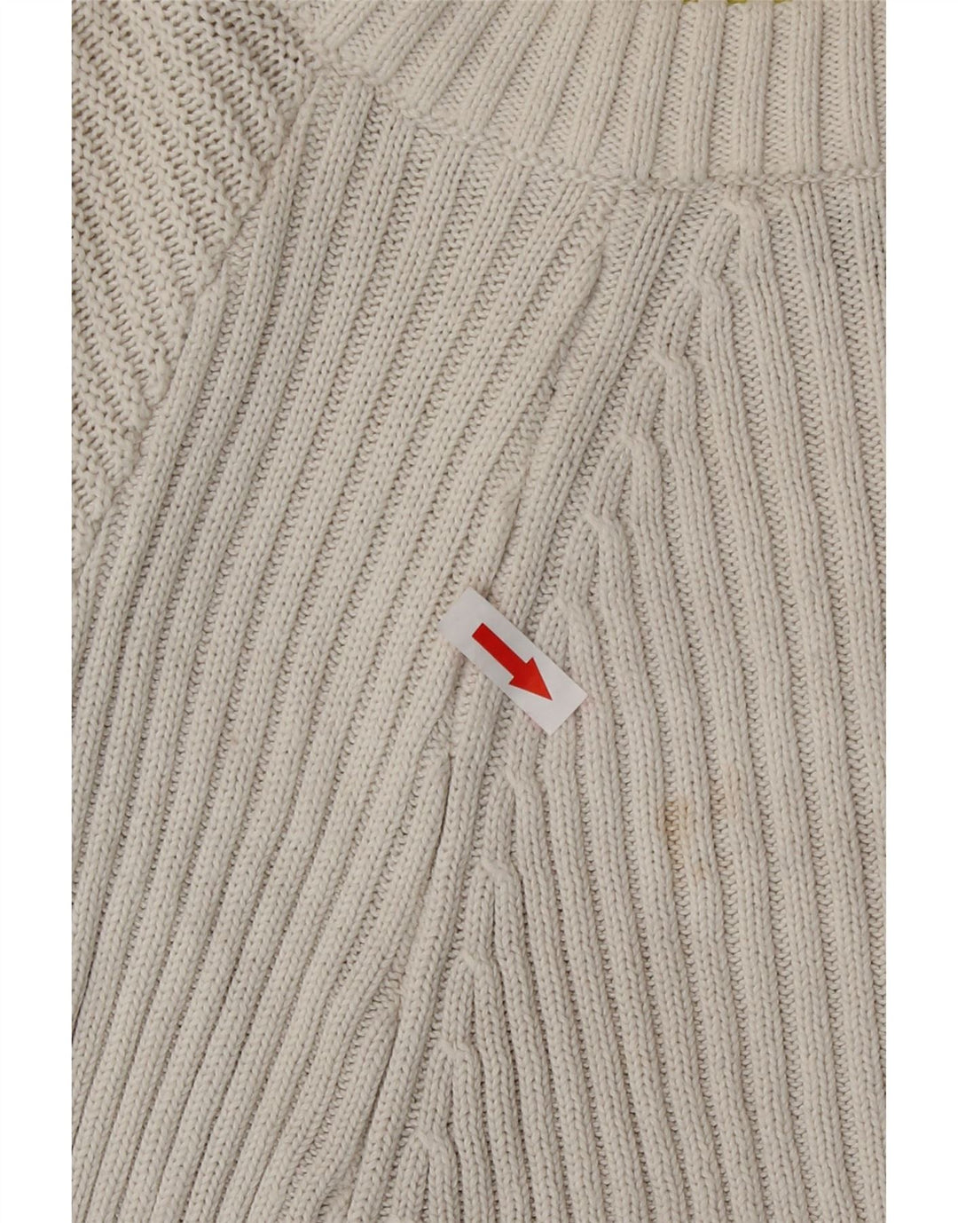 Topshop Damen-Pullover, bauchfrei, übergroß, Rundhalsausschnitt, Gr. 12, Mittelweiß