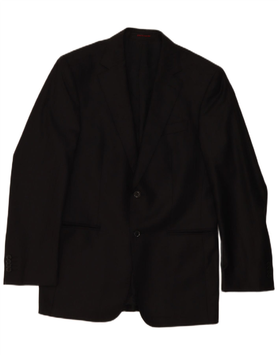 Pierre Cardin Herren 2-Knopf-Blazerjacke UK 38 Medium Schwarz Klassisch