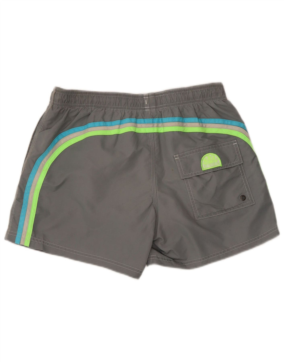 Sundek Herren-Badeshorts aus mittelgrauem Polyester