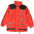 Astrolabio Herren-Windbreaker-Jacke, UK 16, Größe L, Rot, Colourblock-Polyamid