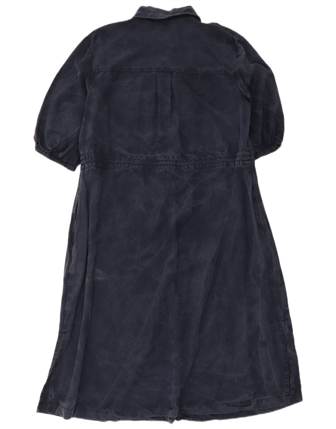 French Connection Damen Maxikleid UK 14 Medium Marineblau Lyocell