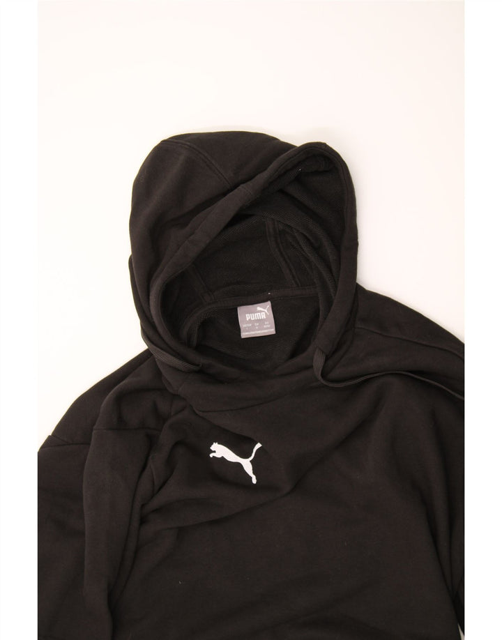 PUMA Mens Hoodie Jumper Large Black Cotton Vintage Puma and Second-Hand Puma from Messina Hembry 