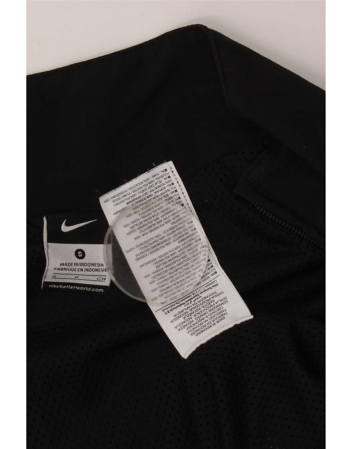 Nike Herren-Trainingsanzugoberteil mit Grafik, Größe S, Schwarz, Farbblock-Polyester