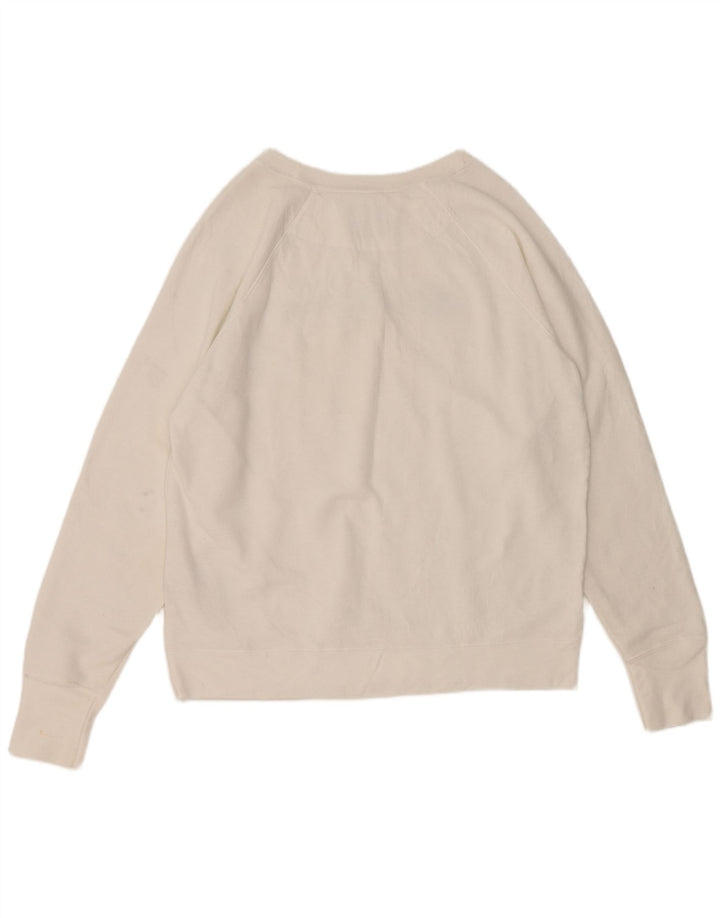 Champion Damen-Sweatshirt mit Grafik, UK 16, Größe L, Weiß, Polyester