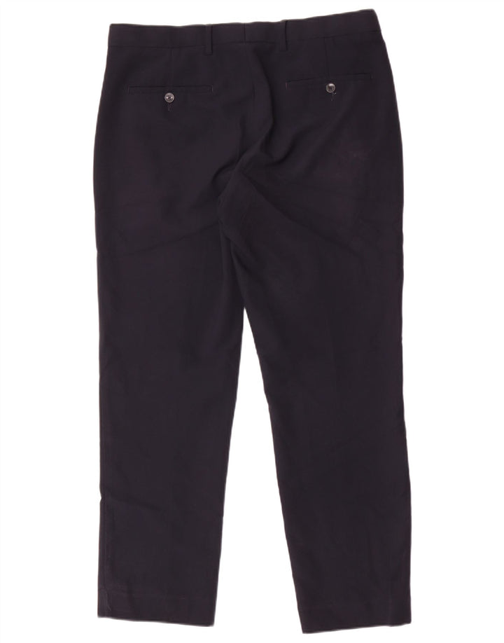 Marks & Spencer Herren-Chinohose, normal, W34, L29, Marineblau, Polyester