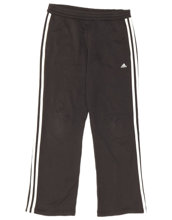 Adidas Damen Trainingshose UK 10 Small Schwarz Polyester